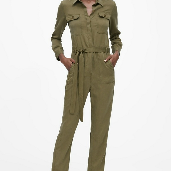 banana republic utility jumpsuit